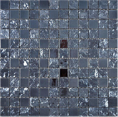 Baku Ceramica Mosaico Baku Nero Piastrelle Parete Specchio Cucina Bagno 