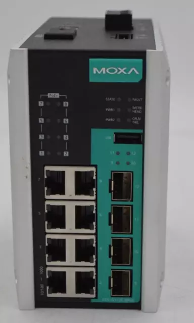 For parts MOXA EDS-G512E-8PoE-4GSFP-T  12-Port  Gigabit Managed Ethernet Switch