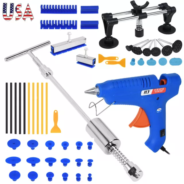 US Car Body Dent Puller Hammer Tool Paintless Hail Damage Remover Repair Kit