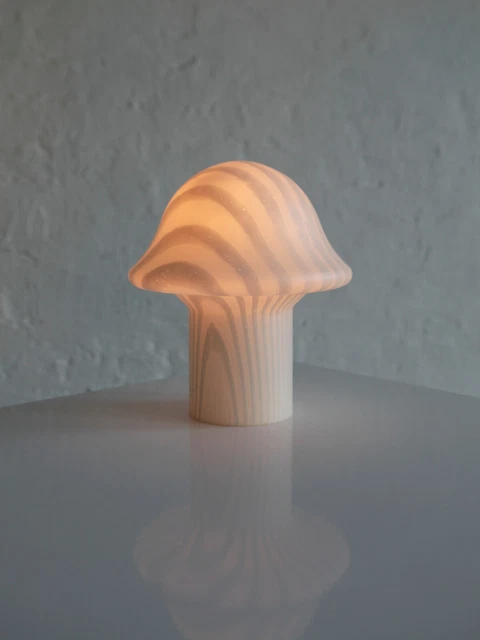 Peill and Putzler Vintage Mid Century Glass Mushroom Table Lamp Germany 1970s Peill and Putzler Vintage Mid Century Glass Mushroom Table Lamp Germany 1970s