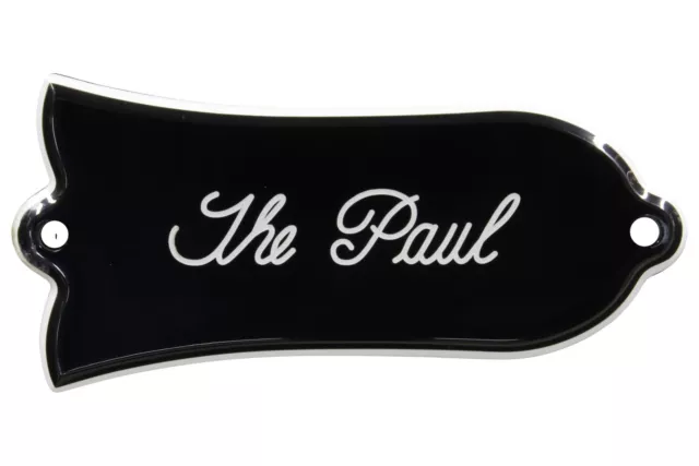 Engraved "The Paul" Truss Rod Cover for Gibson Guitars 2ply B/W