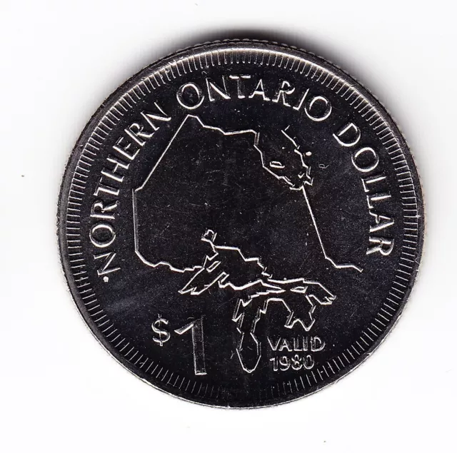 1980 Ontario Place/Ontario North Now 1$ Northern Ontario Coin  (b51-24)