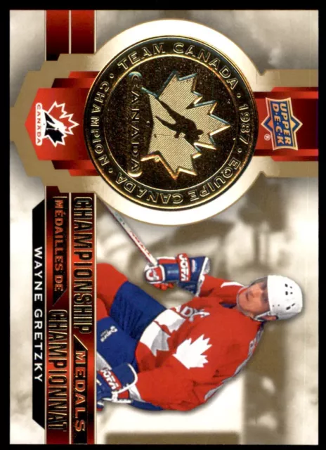  2021-22 Upper Deck Tim Hortons Team Canada Championship Medals  #M-15 Wayne Gretzky Team Canada Official Hockey Trading Card in Raw (NM or  Better) Condition : Collectibles & Fine Art