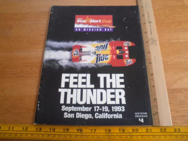 1993 Mission Bay Thunderboat Regatta racing Program Hydroplane San Diego