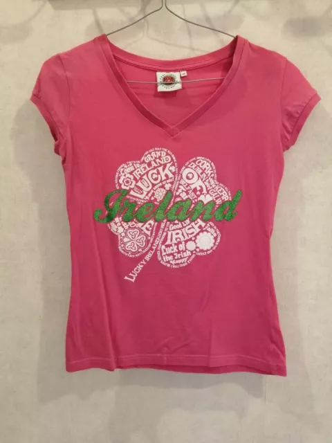 T-shirt rose coton T34 Traditional Craft Ireland (1902008)