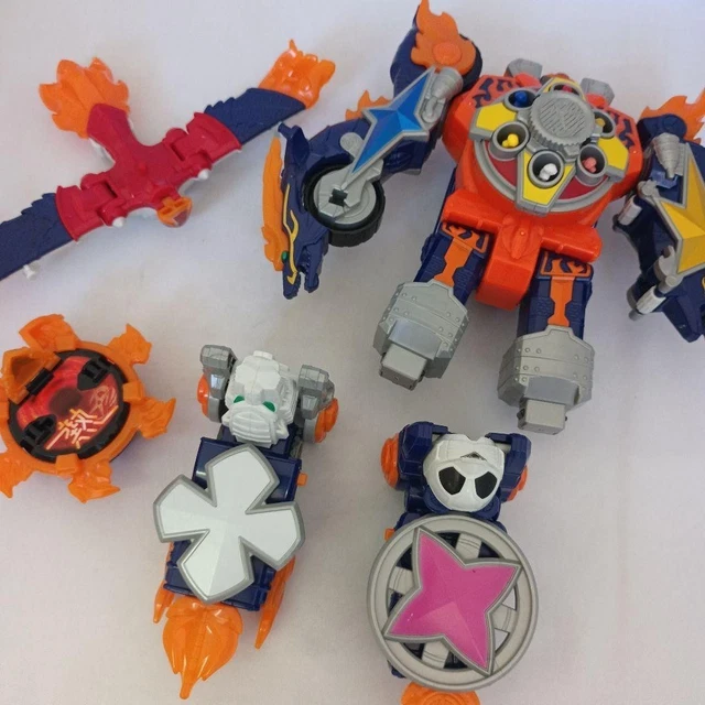 Ninja Steel Rangers BANDAI DX GEKIATSU Daioh Megazord Power Rangers Ninja Steel Ninner ...