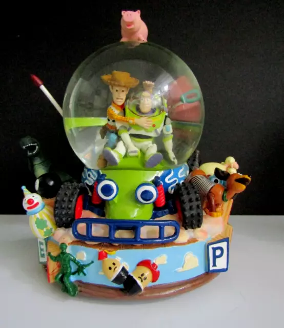 1995 Disney Toy Story Woody & Buzz Snowglobe "You've Got a Friend in Me" Musical