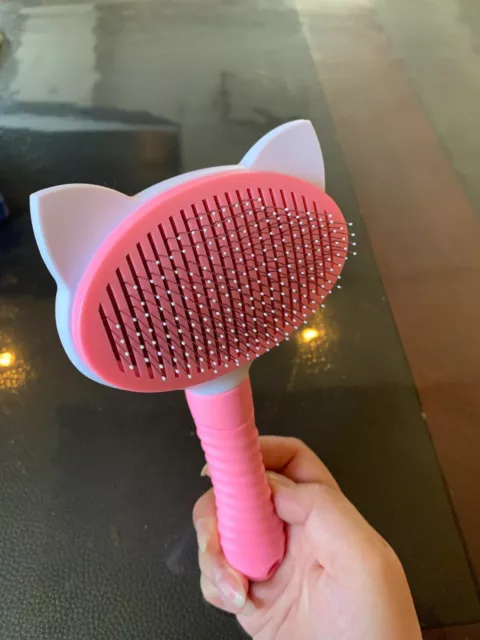 Self Cleaning Dog Cat Slicker Brush Grooming Brush Comb Shedding Tool Hair Fur 10