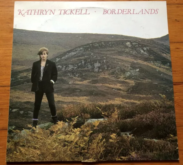 Kathryn Tickell~Borderlands~1986 Black Crow Records~LP de importación del Reino Unido~Northumbria