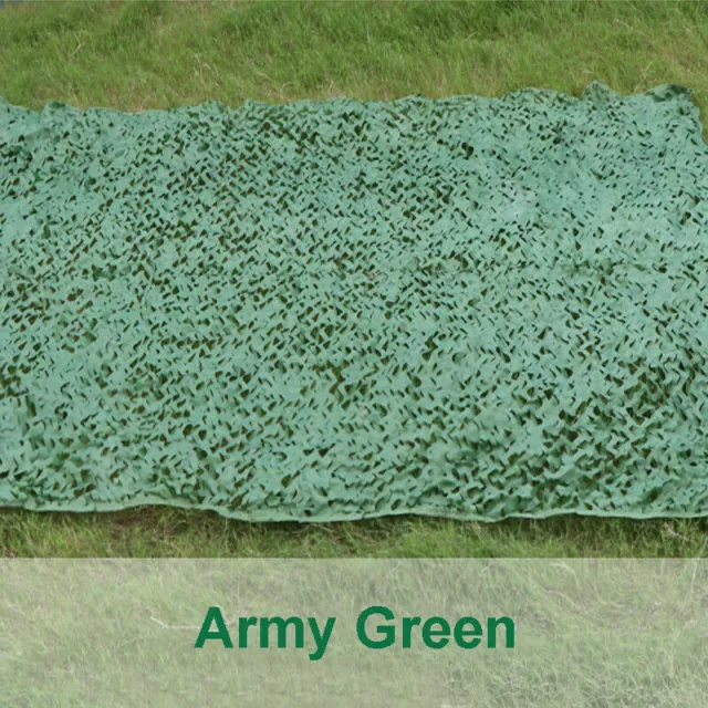Woodland Leaves Military Camouflage Net Hunting Shooting Camo w/ String Netting