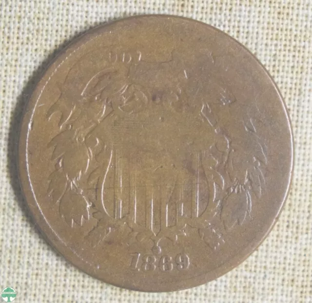 1869 Two-Cent Piece - Good Details