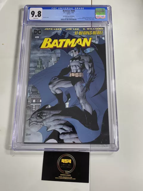 Batman #608 Mcfarlane Toys Edition Cgc 9.8 Dc Comics Jim Lee 12/02 Hush Begins