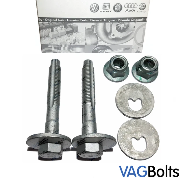 GENUINE VW AUDI Upper Rear Suspension 2x Eccentric Bolt Nut Kit Camber x2 £26.95 PicClick UK
