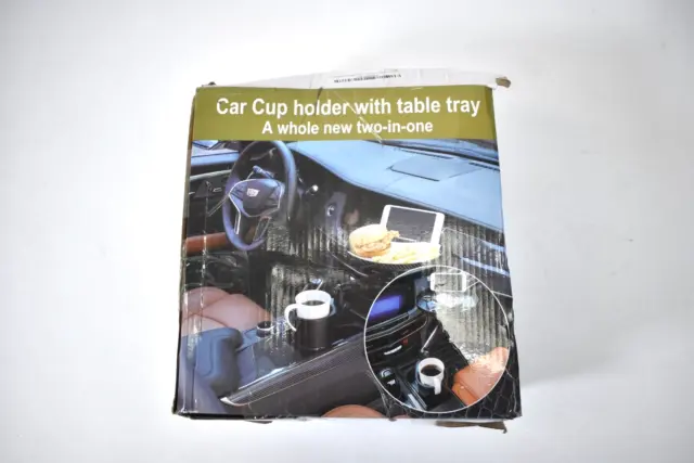 Qihoo Car Cup Holder Tray Expander Adapter Swivel Mount Adjustable Black