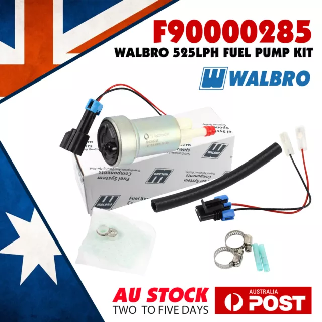 1X Genuine Walbro 525lph Fuel Pump Kit F90000285 BA BF FG Falcon VE VZ Commodore