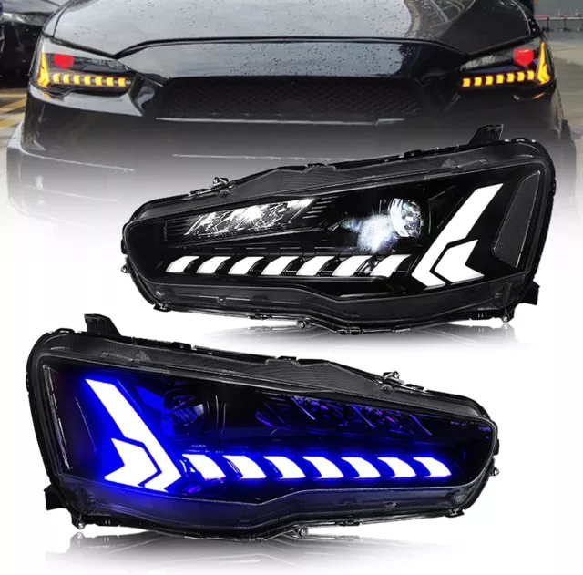 VLAND LED Projektor Scheinwerfer für Mitsubishi Lancer 2008-2017 Links&Rechts