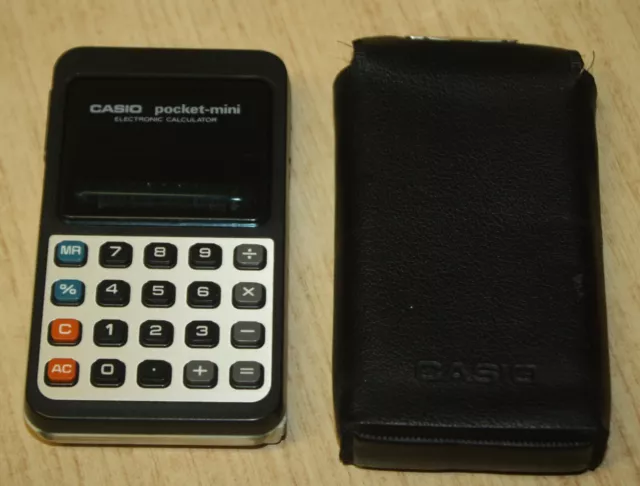 Vintage Casio Pocket Mini Electronic Calculator
