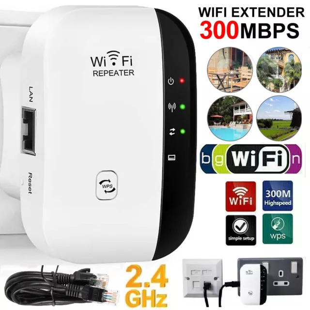 WiFi Range Extender 300Mbps Wireless Repeater Internet Wireless Signal Booster