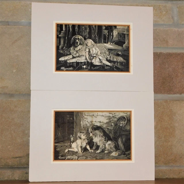 Pair of Early-20th Century Woven Silk Pictures Pair of Early-20th Century Woven Silk Pictures