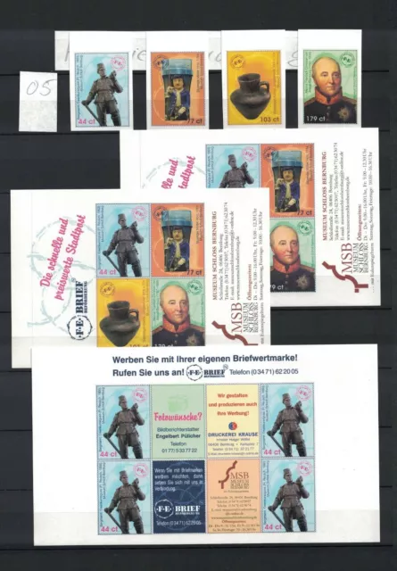 FE Briefbeförderung Bernburg Privatpost 2005 - 2013 ** / mnh Sammlung topics