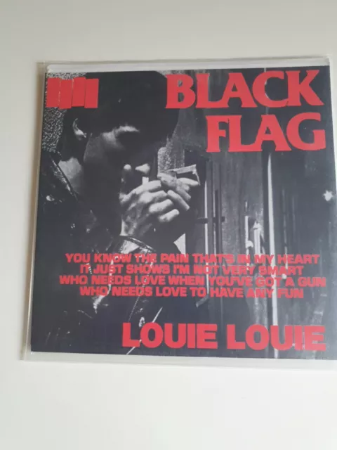 BLACK FLAG - Louie Louie / Damaged I - 1987 RED VINYL - SST 175 - 7" SINGLE 45