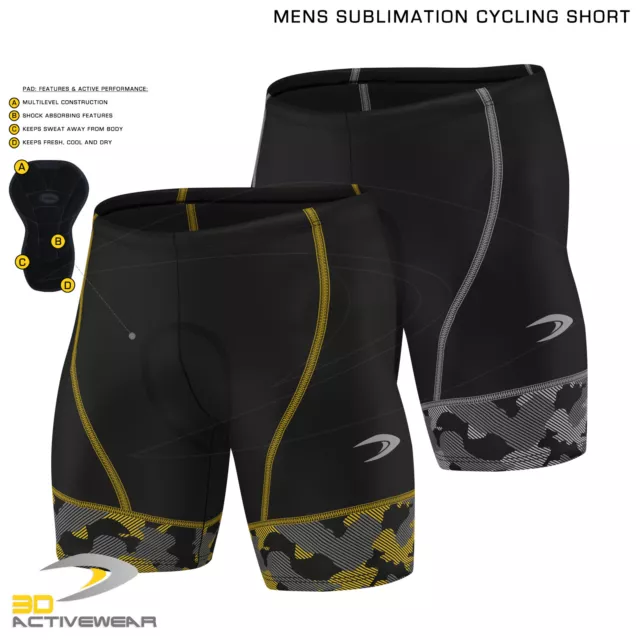 Cycling Shorts Men Padded Bicycle Riding Half Pants Bike Biking Cycle Tights