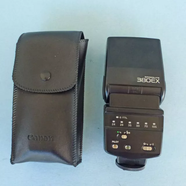 Canon Speedlite 380EX Flash, Case EX+ Cond