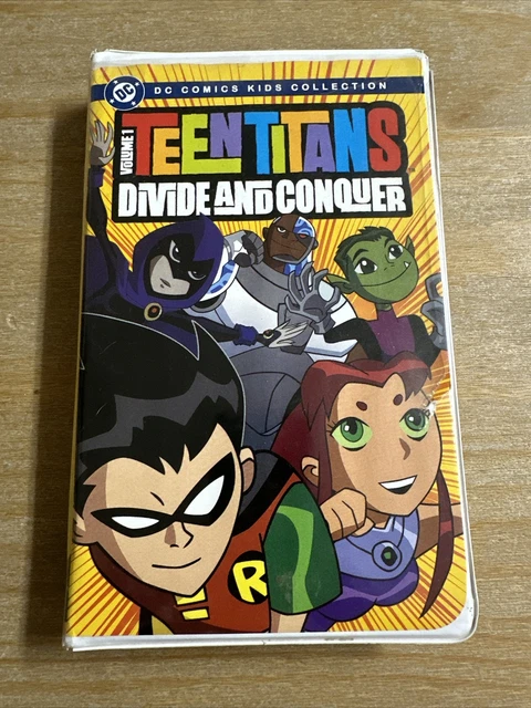 TEEN TITANS VOLUME 1 Divide And Conquer Vhs 2004 Animation Dc Comics