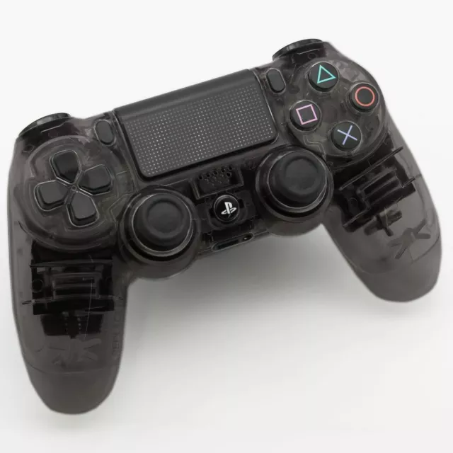 ClearView Custom Housing For Sony DualShock 4 Controller Shell Clear Black UK