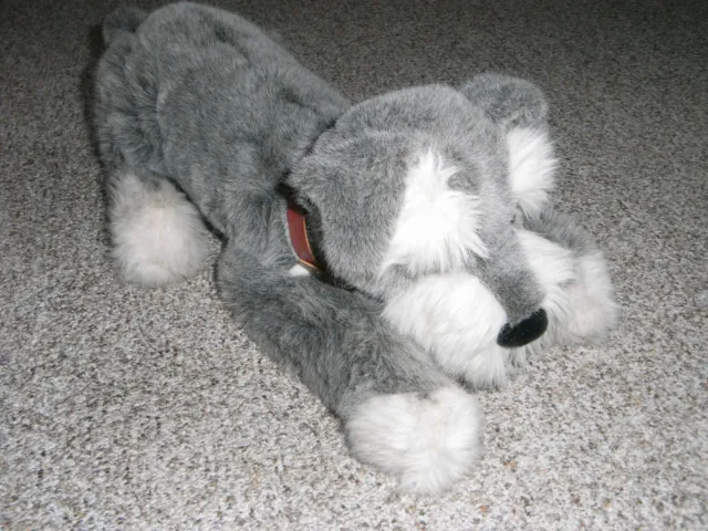 Steiff Lumpi Hund ca. 42cm Grau Stofftier Plüsch Kuscheltier Schnauzer