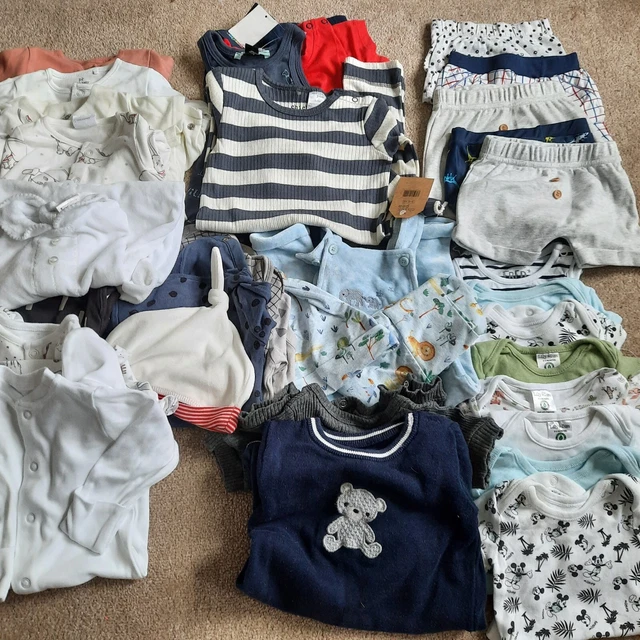 baby boy clothes 0-3 months bundle 37 items spring summer