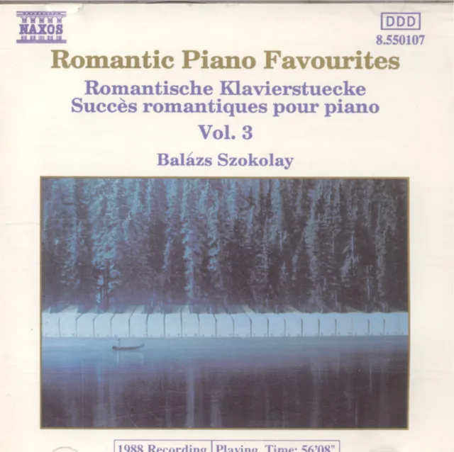 Balazs Szokolay - Romantic Piano Favourites Vol. 3 CD