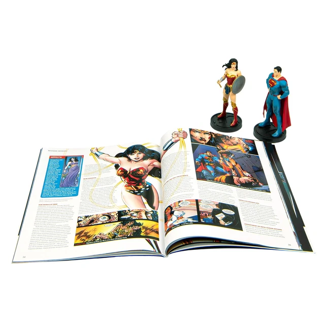 DC Comics Superman and Wonder Woman Plus Collectibles Book and Figures