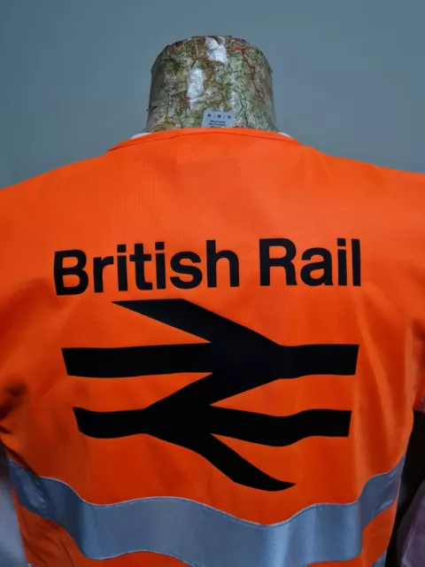BR British Rail HI VIS WAISTCOAT HIGH VISIBILITY Network Railway PPE Heritage