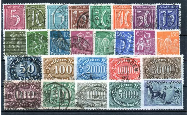 Alemania / Germany  Reich  sellos usados   lote 14