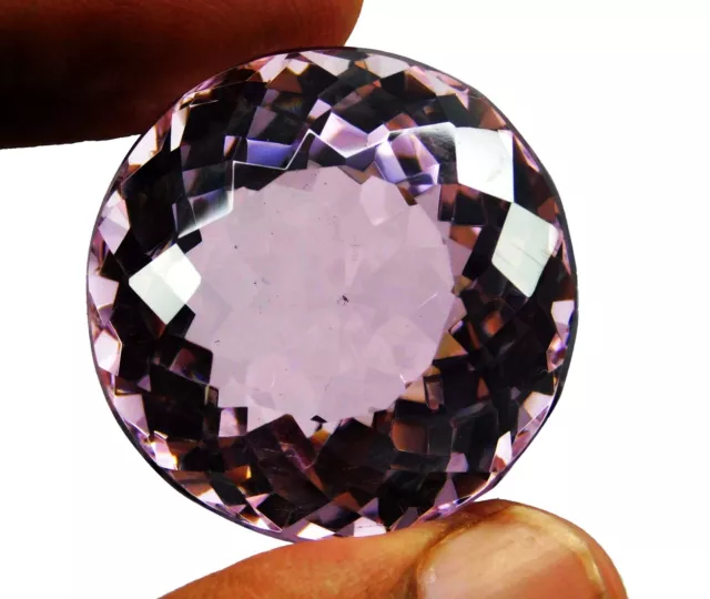 Natural Pink Kunzite Brazil 83.00 Cts Round Cut Rare Loose Gemstone For Sale