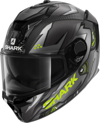 Shark CASCO MOTO INTEGRALE CARBONIO SHARK SPARTAN RS BLANK SILVER BIANCO TG S 