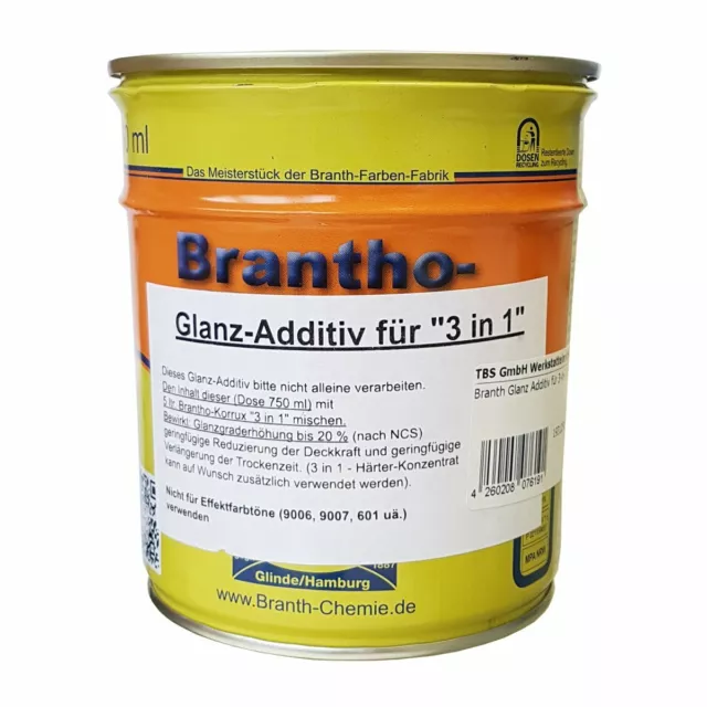 Branth Glanz Additiv für "3-in-1" 750 ml für 5 Liter Brantho Korrux 3in1