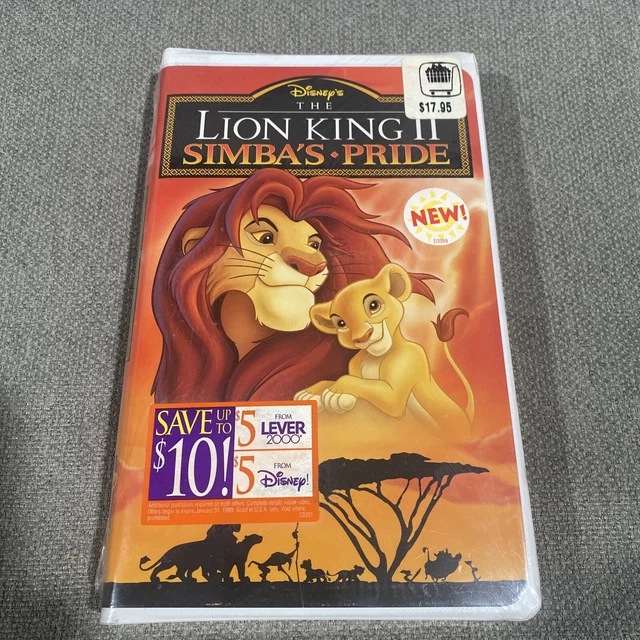 THE LION KING 2 SIMBA'S PRIDE VHS BRAND NEW FACTORY SEALED Walt