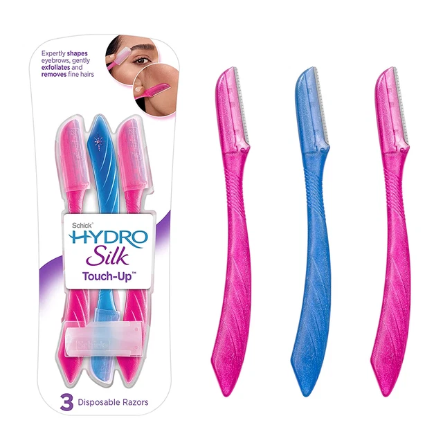 Herramienta de dermaplaning Schick Hydro seda retoque cejas afeitadora facial para mujer