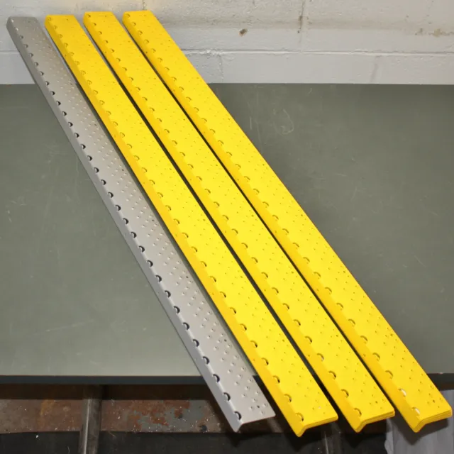 (12) Handi Ramp 48" Stair Nosings NSN122748YL0, Yellow, Aluminum Step Tread