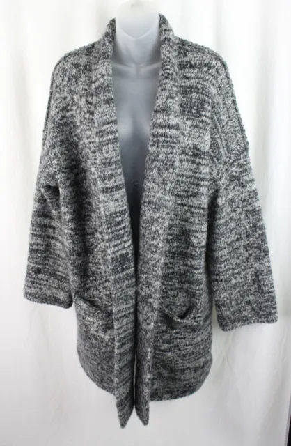 Zadig & Voltaire Women's Grey Knit Open Front Cardigan Sweater Size M/L