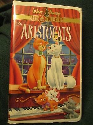 The Aristocats Walt Disney Gold Collection VHS Tape