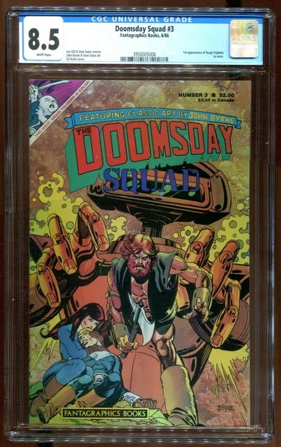 Doomsday Squad 3 Cgc 8.5 1St App Usagi Yojimbo In Color Fantagraphics
