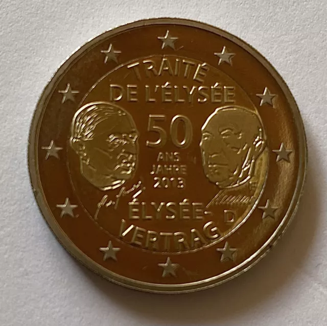 €2 Münze -Élysées Vertrag 2013
