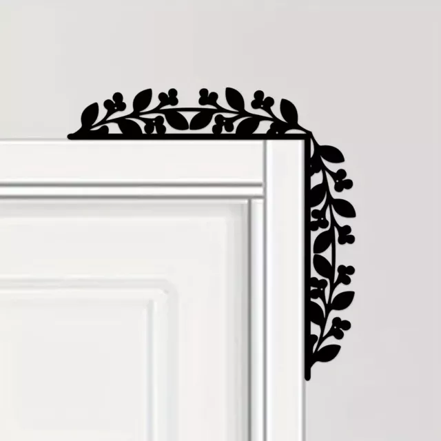 1pc Botanische Silhouette Dekorative Wandaufkleber Tür Ecke Dekoration