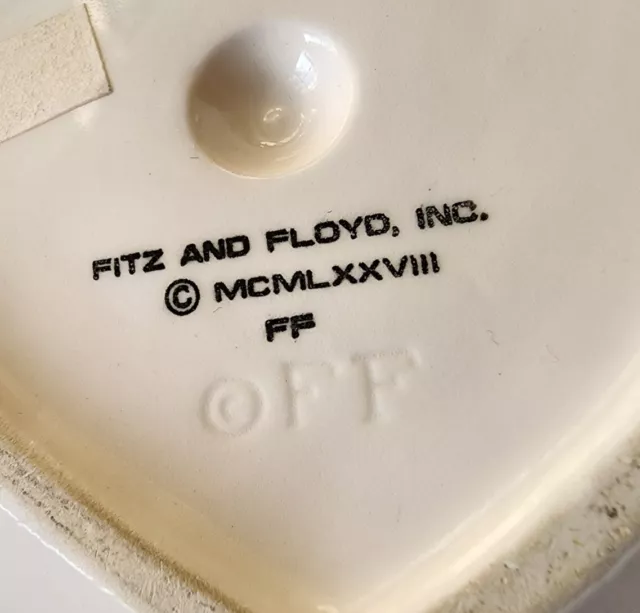 Fitz & Floyd Valentine Trinket Box Love You Despite Your Faults Vintage 1978 3