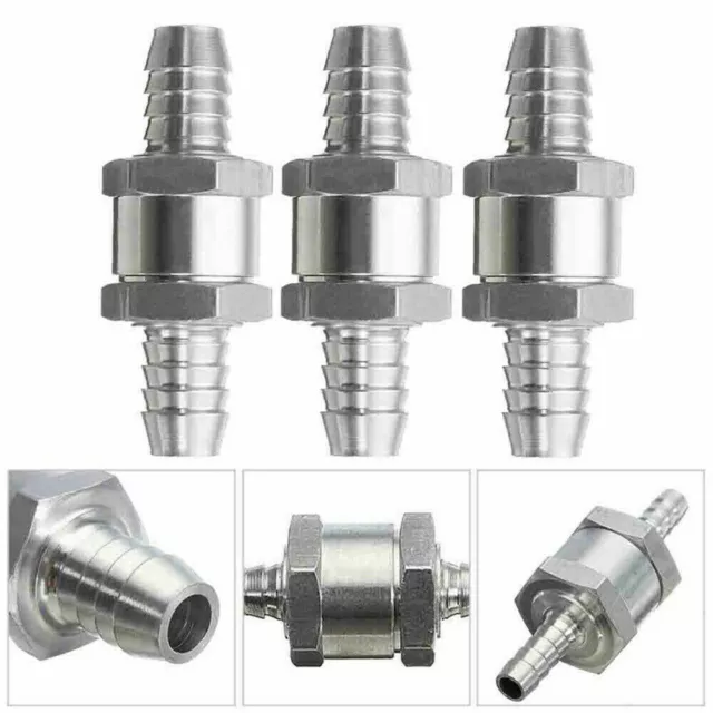 6/8/10/12mm One-way Non-return Check Valve Fuel Water Gas/Air Vacuum Aluminum