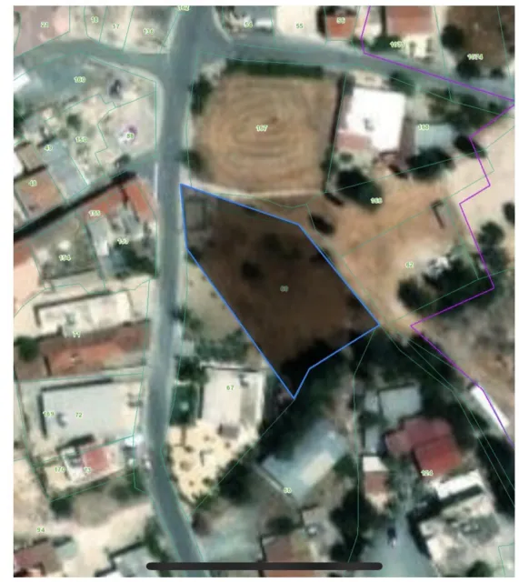 Residential Plot Of Land For Sale In Cyprus In Village Of Anglissides Larnaka
