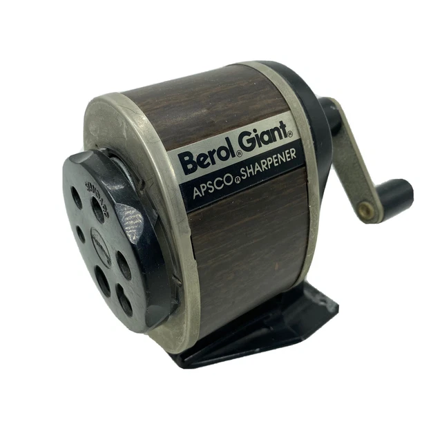 Bleistiftanspitzer Berol Giant Made In USA Apsco Sharpener Manuell Vintage Retro